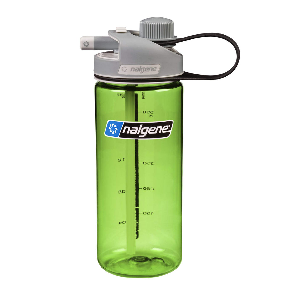 Nalgene Sustain Tritan BPA-Free MultiDrink Water Bottle Made with Material Derived from 50% Plastic Waste 20 OZ Green