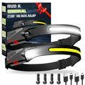 Rechargeable Headlamp 2Pack 230°Wide Beam Headlamp for Adults LED Headlamp with Clips-Camping Gear 6 Modes Motion Sensor Head Lamp Flashlight for Cycling Running Fishing Camping