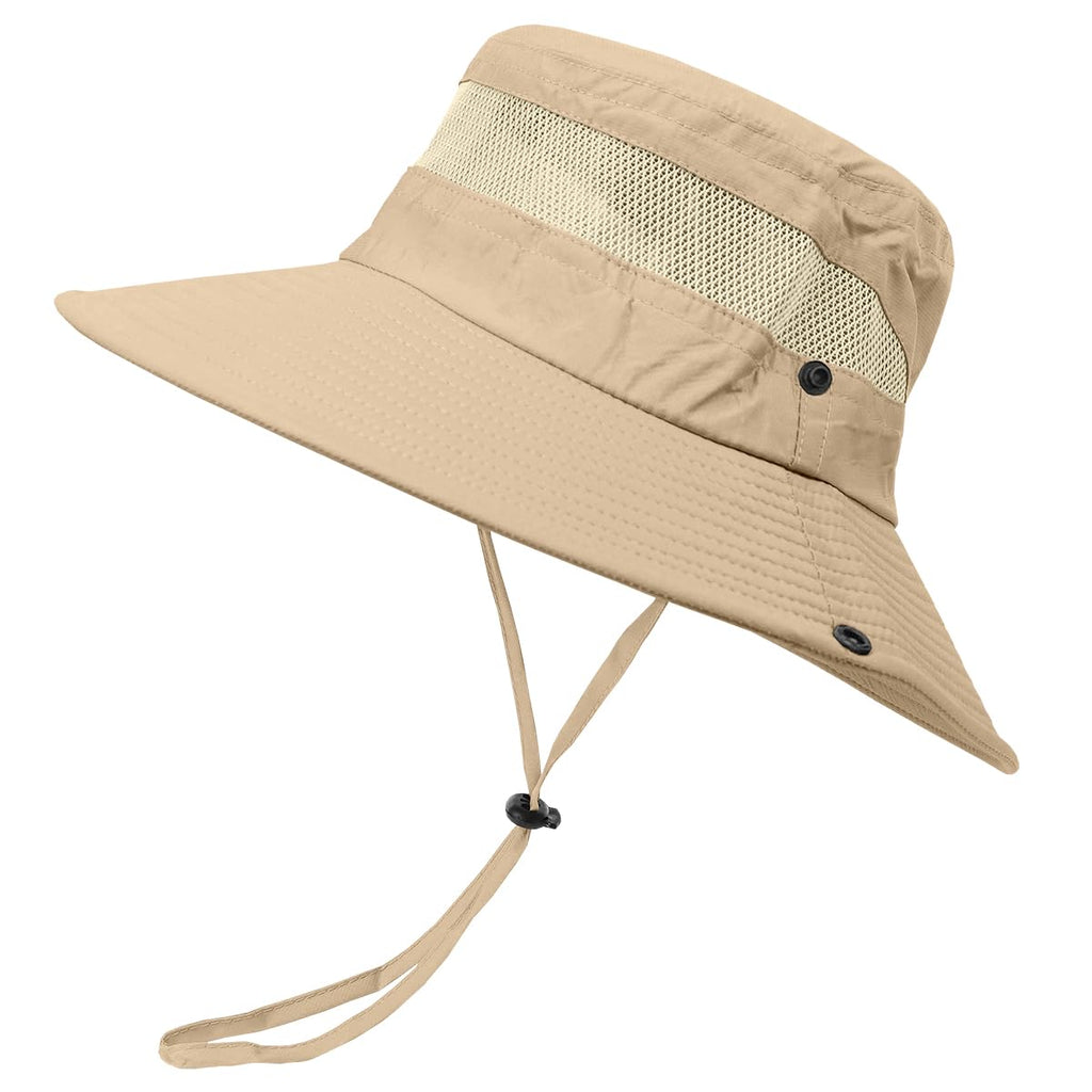 Boonie Sun Hat for Men & Women with UV Protection UPF 50+ for FishingHiking& Gardening Khaki