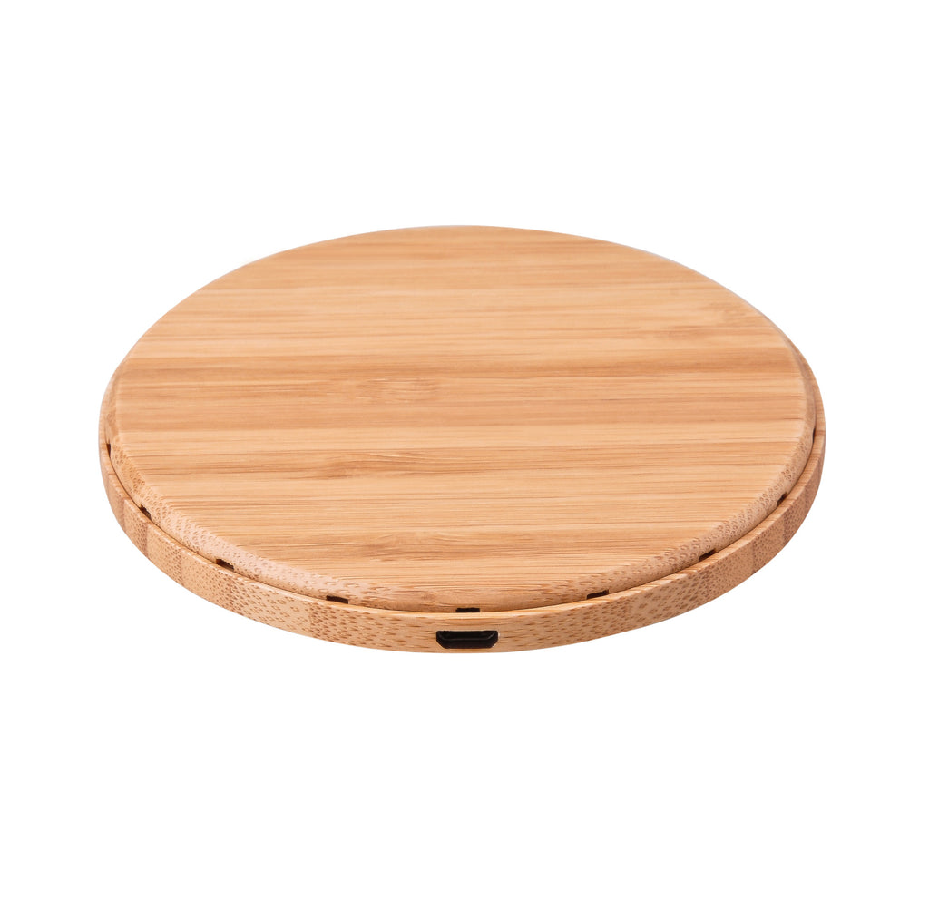 Bamboo Wood Wireless Charger and Charging Base