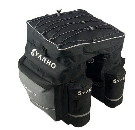 3-in-1 Mountain Bike Pannier Bag with Rain Cover