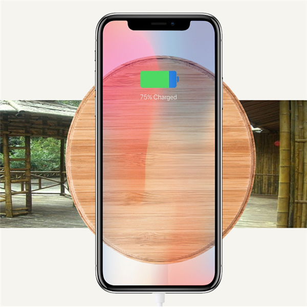 Bamboo Wood Wireless Charger and Charging Base