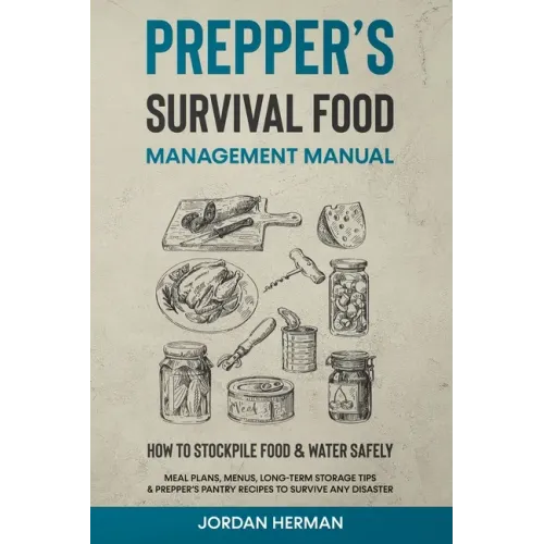 Prepper's Survival Food Management Manual: How to Stockpile Food & Water Safely - Meal Plans, Menus, Long-Term Storage Tips & Prepper's Pantry Recipes - Paperback