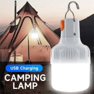 Outdoor USB Rechargeable LED Lamp Bulbs High Brightness Emergency Light Hook Up Camping Fishing Portable Lantern Night LightsCL240722