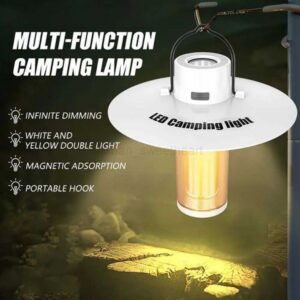 2000mAh Camping Lantern with Bracket 5Lighting Modes LED Atmosphere Light Flashlights USB Rechargeable Waterproof Emergency LampCL240722