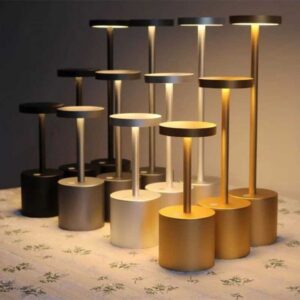 Modern Aluminium Led Dimmable Restaurant Cordless Table Lamp With Usb Rechargeable 5200ma Battery For Hotel Ktv Bar Dinning Room Z250211