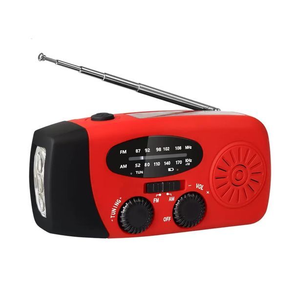 STONEGO Multifunctional FM Radio Outdoor Emergency Hand-crank Generator Solar Mobile Phone Charging Lighting Table Lamp