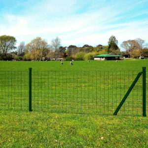 Euro Fence Steel 82ftx3.9ft Green