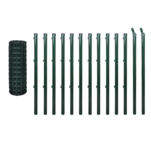 Euro Fence Steel 82ftx3.9ft Green
