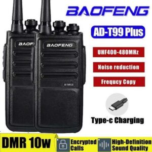 Baofeng ADT99 Plus DMR Walkie Talkie AI Noise Reduction Updated Encrypted Calls FM Wireless Frequency Copy TypeC UHF RadiosXJ250928