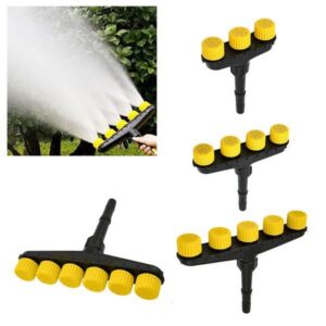 Color: White – Watering Equipments Garden Lawn Watering Sprinkler 3/4/5/6 Head Water Mist Nozzle For 1" 1.2" Hose Garden Watering Irrigation Hand Sprayer 1pcs 230710