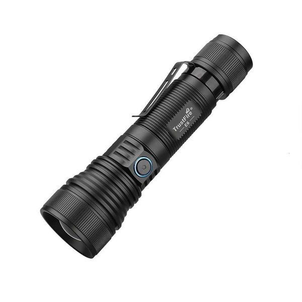 Trustfire E6 Zoomable LED Flashlight 1500Lumens 550M Long Range Rechargeable Torch Potable Light with Power Bank Function Magnet X251021