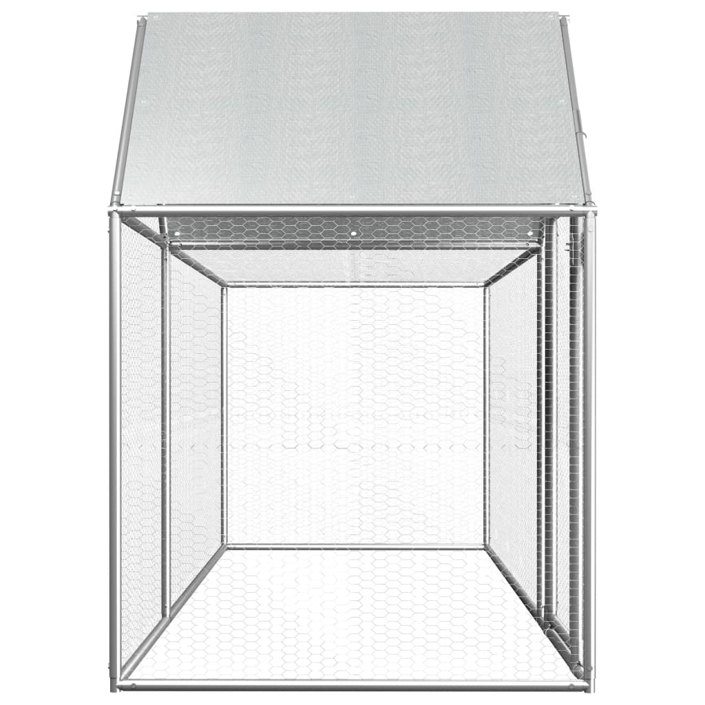 Chicken Coop 9.8'x3.3'x4.9'Galvanized Steel - Image 3