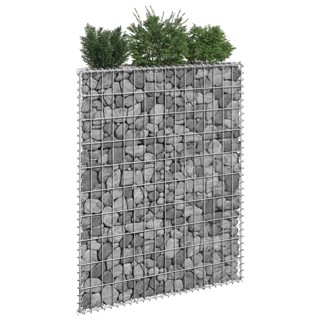 Trapezium Gabion Raised Bed Galvanized Steel 31.5"x7.9"x39.4