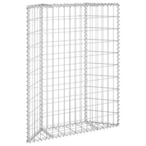 Trapezium Gabion Raised Bed Galvanized Steel 31.5″x7.9″x39.4