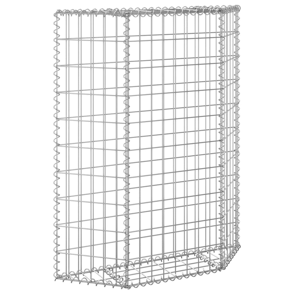 Trapezium Gabion Raised Bed Galvanized Steel 31.5"x7.9"x39.4 - Image 5