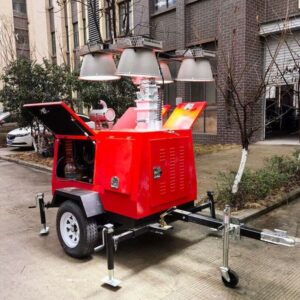 Energy Saving LED Mobile Lighting Tower with 360 Degree Rotation and 7M Manual Lifting Mast for Outdoor Event and Emergency Rescue Teams
