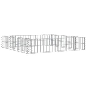 Gabion Raised Bed Galvanized Steel 39.4″x39.4″x7.9