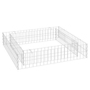 Gabion Raised Bed Galvanized Steel 39.4″x39.4″x7.9