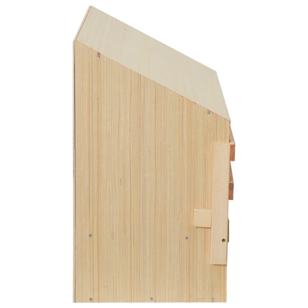 Chicken Laying Nest 3 Compartments 28.3"x13"x21.3" Solid Pine Wood - Image 6