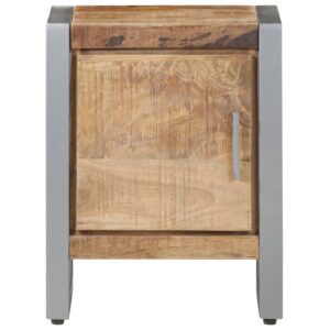Bedside Cabinet 15.7″x11.8″x19.7″ Rough Mango Wood