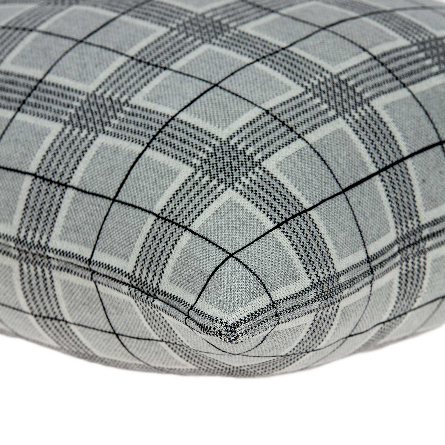 20" X 7" X 20" Transitional Gray Accent Pillow Cover With Poly Insert - Image 4