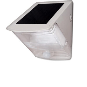 Maxsa SOLAR-POWERED MOTION-ACTIVATED WEDGE LIGHT – WHITE (RESHIPPABLE BOX)