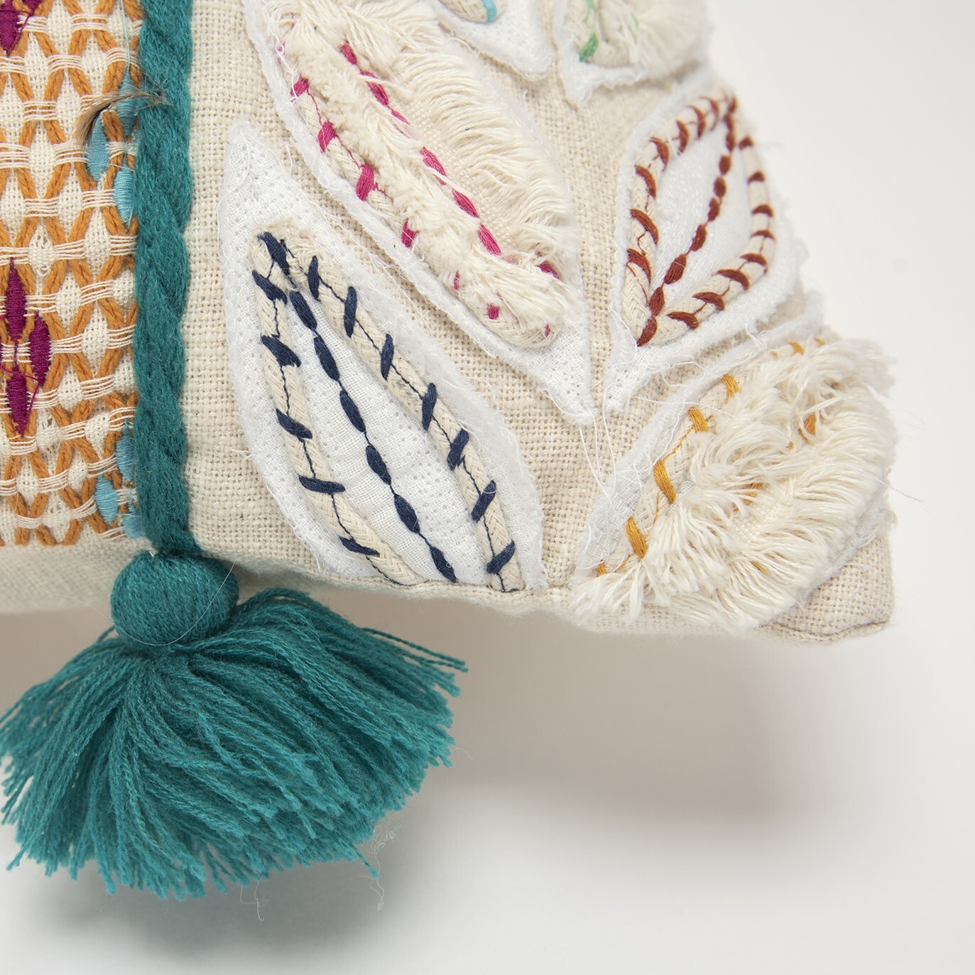 Multicolored Ornate Panel Lumbar Pillow - Image 4