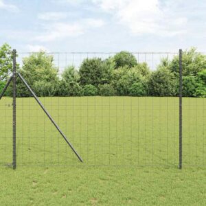 Euro Fence 5.25 x 32.81 ft PVC-coated iron Grey