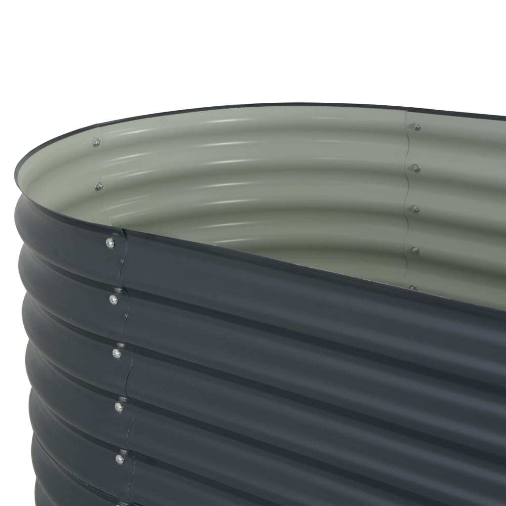 Garden Raised Bed 63"x31.5"x31.9" Galvanized Steel Gray - Image 6