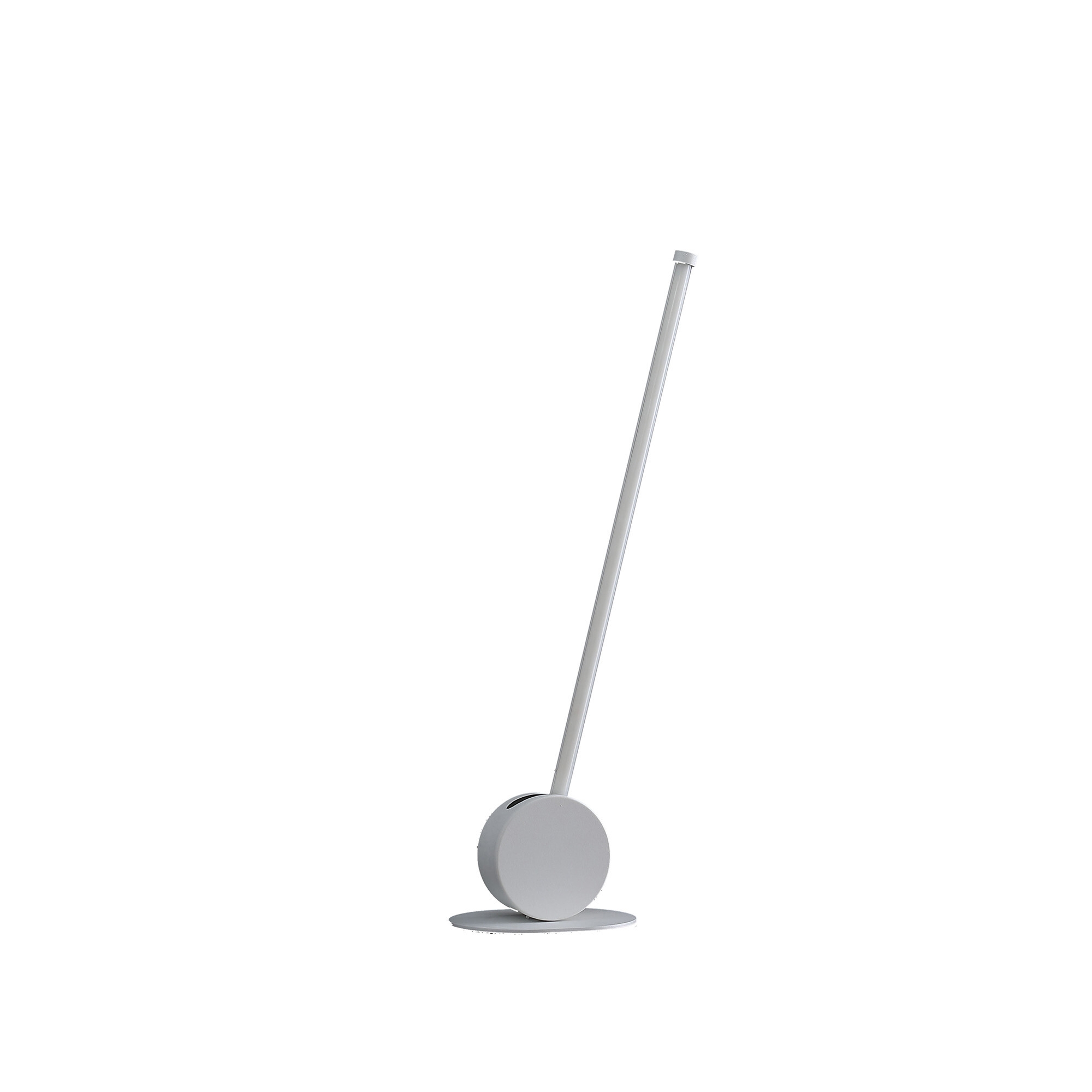 23" White Metal Leaning Stick LED Table Lamp - Image 2