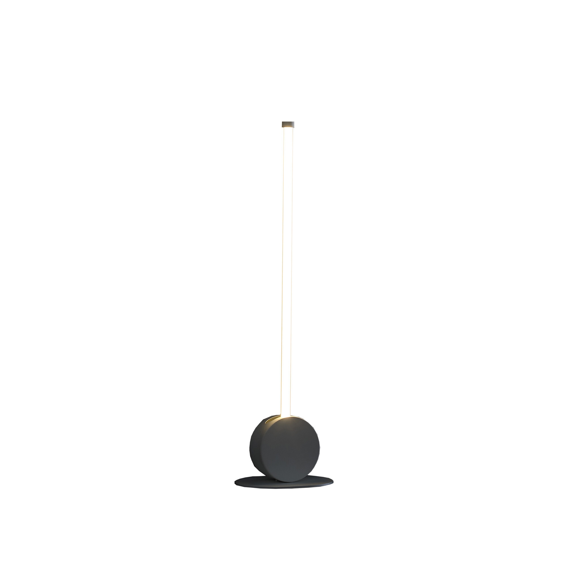 23" White Metal Leaning Stick LED Table Lamp - Image 3