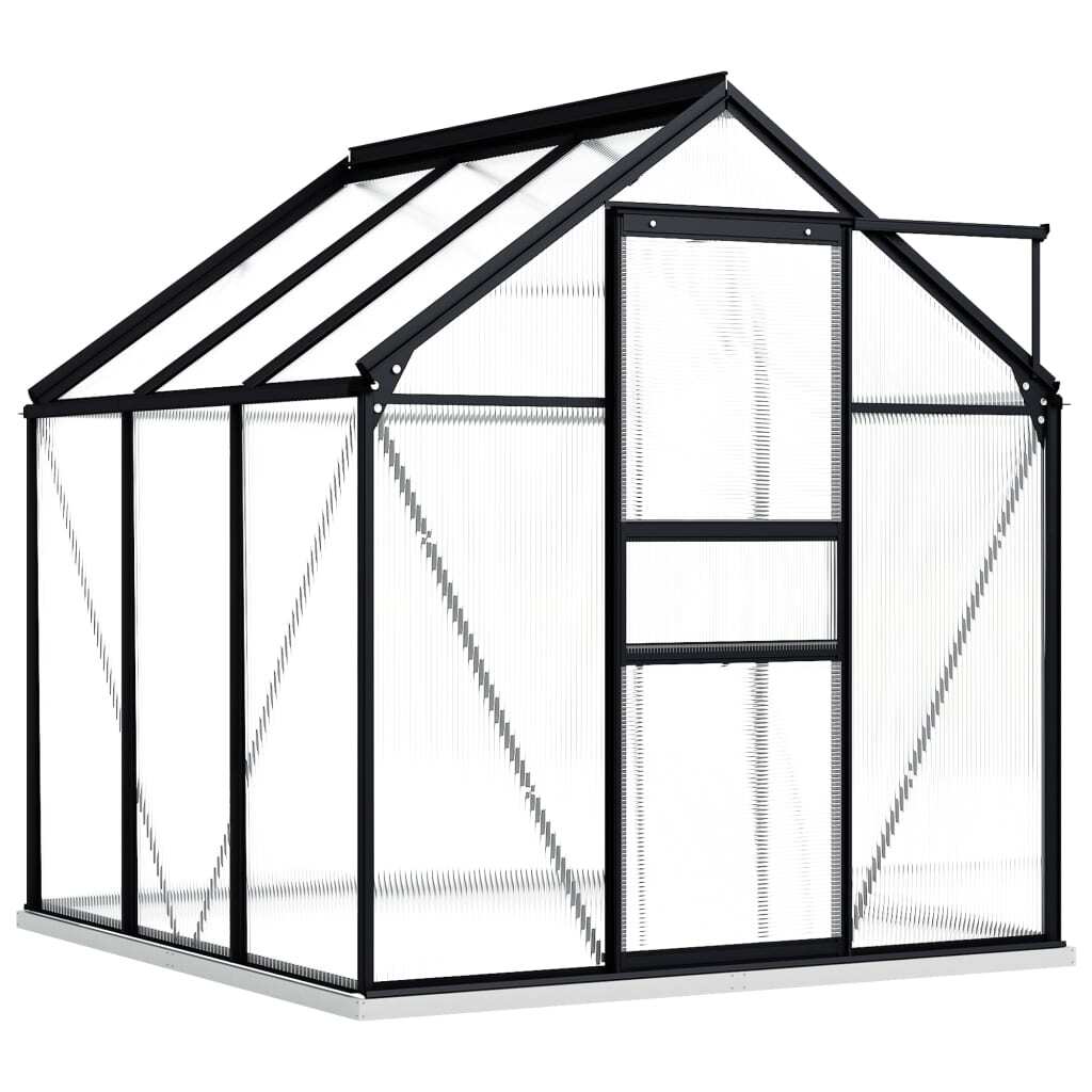 Greenhouse with Base Frame Anthracite Aluminum 38.9 ft - Image 2