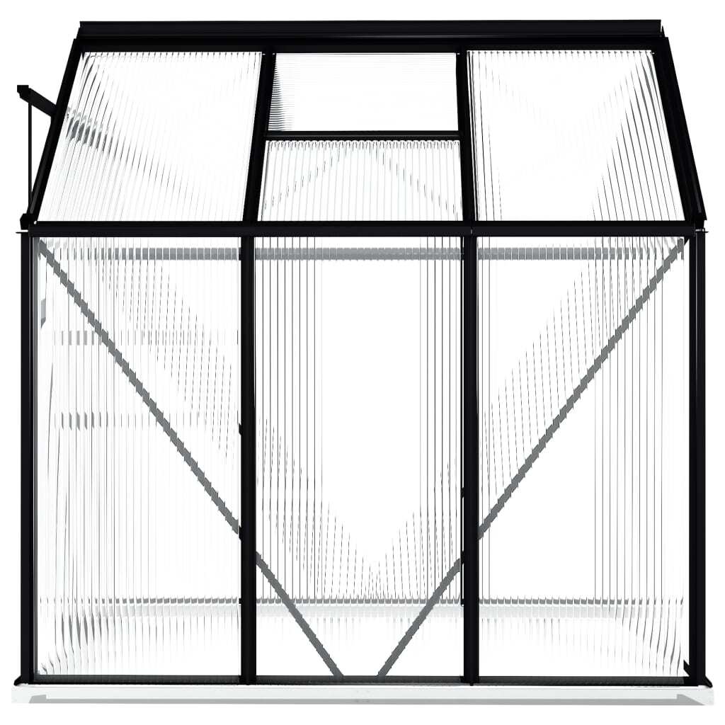 Greenhouse with Base Frame Anthracite Aluminum 38.9 ft - Image 5