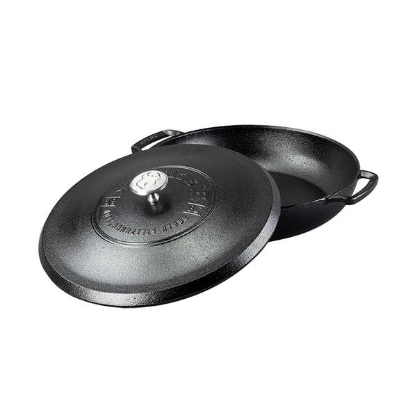 Black 4 Quart Lightweight Cast Iron Braiser Made in USA - Image 3