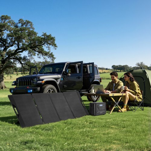 Portable Power Station with 200W Solar Panel, 1200W Solar Generator Power Station, 806Wh LiFePO4 Battery Backup with 9 Output Ports for Home Emergency, Outdoor Camping, RV Travel - Image 7