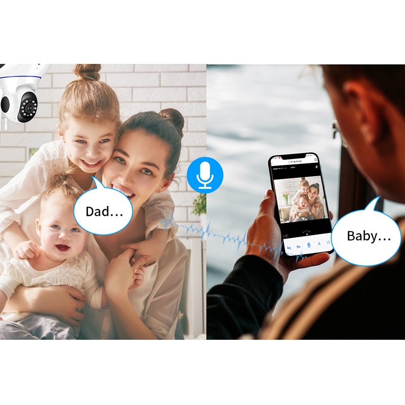Hd Ip Wireless Camera Wifi Smart Home Security Camera Surveillance 2-way Audio Pet Camera Baby Monitor 1080P HD+64G memory - Image 6