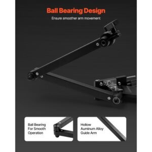 Lawn Mower Blade Sharpener, 15?&deg; – 45?&deg; Adjustable Lawnmower Blade Sharpening Tool with 4 Adapter Pins, Ball Bearing Design & 25mm Enlarged Handle, Compatible with Most Angle Grinders