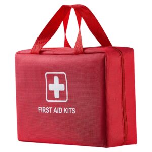 First Aid Kit, 420 Pieces, 600D Nylon Large Survival First Aid Bag, Emergency Medical Supplies, for Home, Car, Office, Travel, Camping, Truck, Hiking, Sports, Vehicle and Outdoor Emergencies