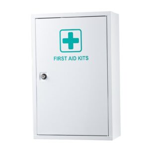 3-Shelf First Aid Cabinet, 1000 Pieces, Large Capacity First Aid Kit, Wall Mounted Medicine Cabinet, OSHA & ANSI 2015 (Class A), Industrial Emergency Metal Med Box, for Business and Worksite