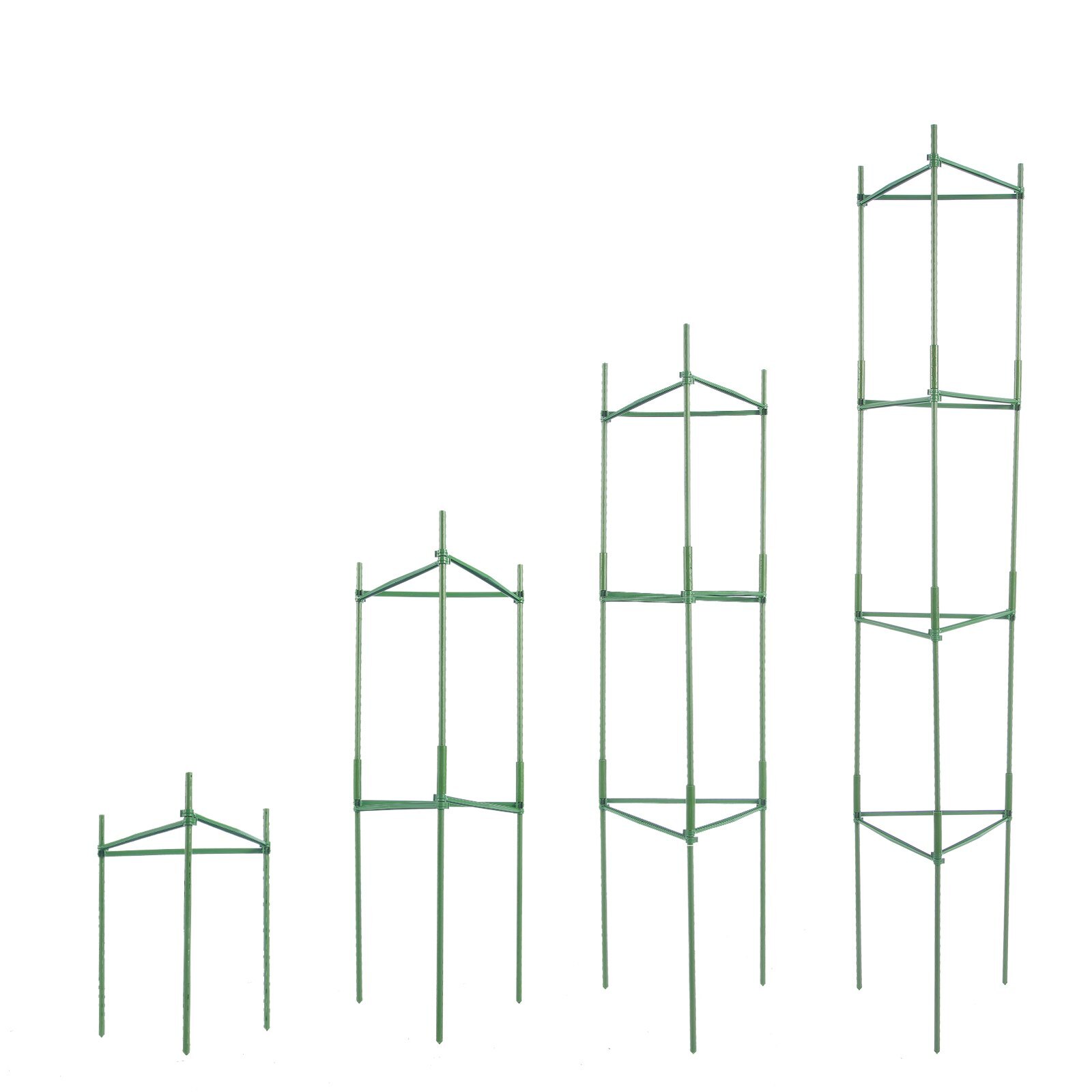 6 Packs Tomato Cages for Garden, 48 inch Tomato Trellis Plant Stakes Support, Stackable Tall Plant Support Cage, for Raised Garden Bed, Vegetables Flowers and Climbing Plants