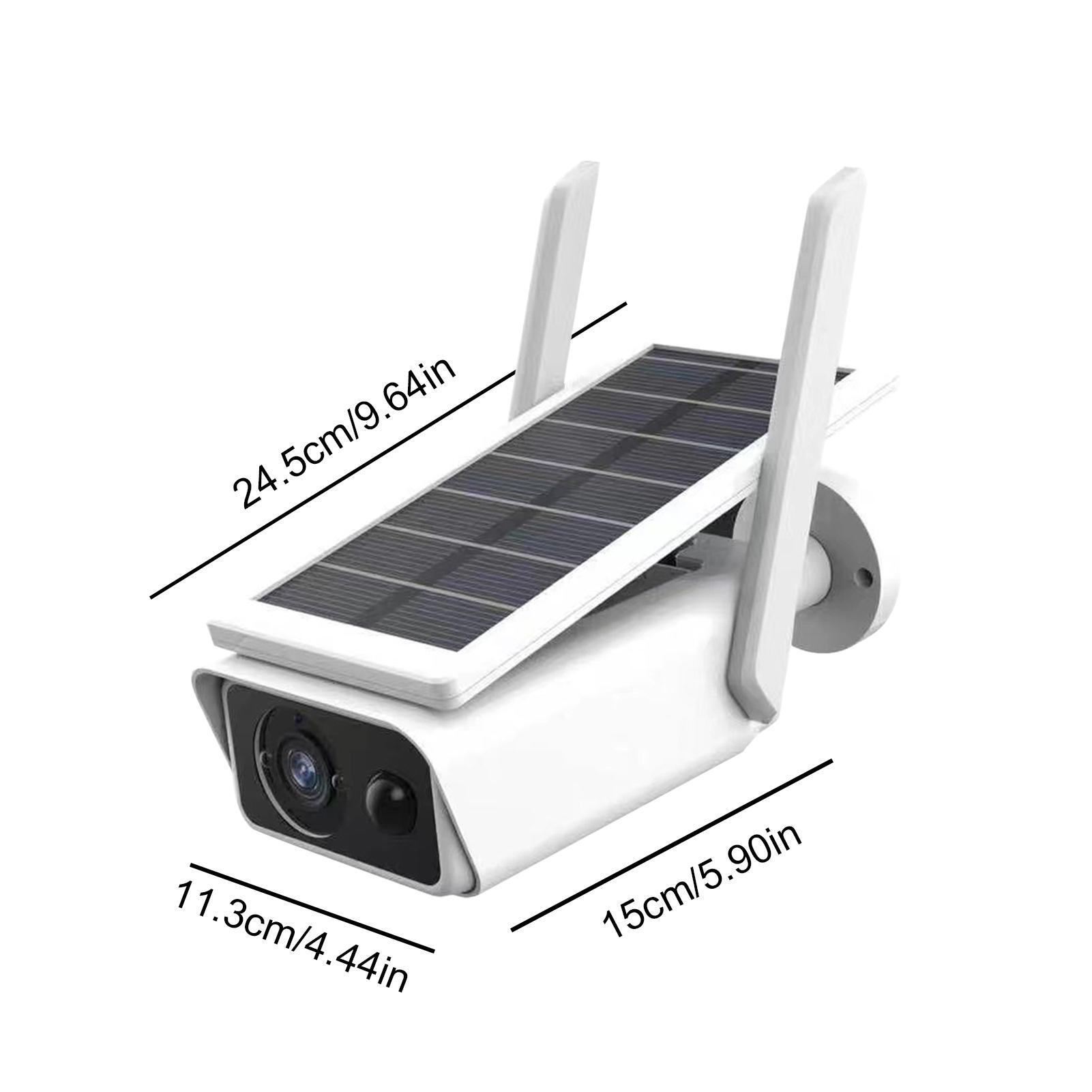 Solar Camera Wireless Outdoor WiFi 8W Solar Battery Powered 3MP Security Camera With Solar Panel For Home Office School with 2 batteries - Image 4