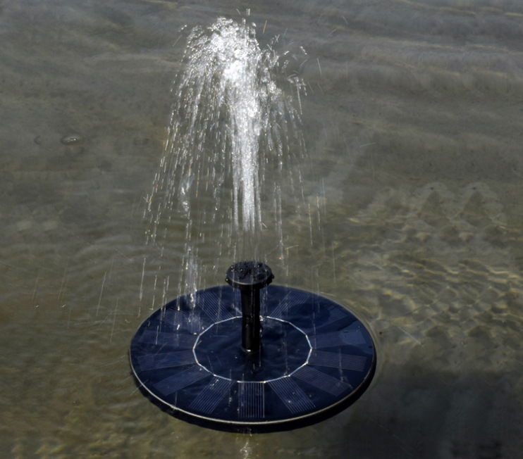 US Solar Bird bath Fountain Pump, Outdoor Watering Submersible Pump, Free Standing Water Pumps with 1.4W Solar Panel For Garden Pool Pond Patio 16x16x3.8cm - Image 4