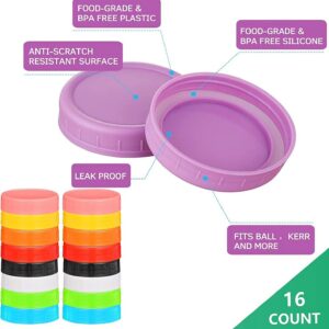 US CIBEAT Small Mason Jars Jelly Jars with Lids 4oz 16 Pack Glass Canning Jars for Honey Yogurt