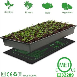 Seedling Heat Mats 10×20.75Inch Waterproof Plant Heating Mats For Seed Starting Germination Hydroponics Brewing US Plug/110v