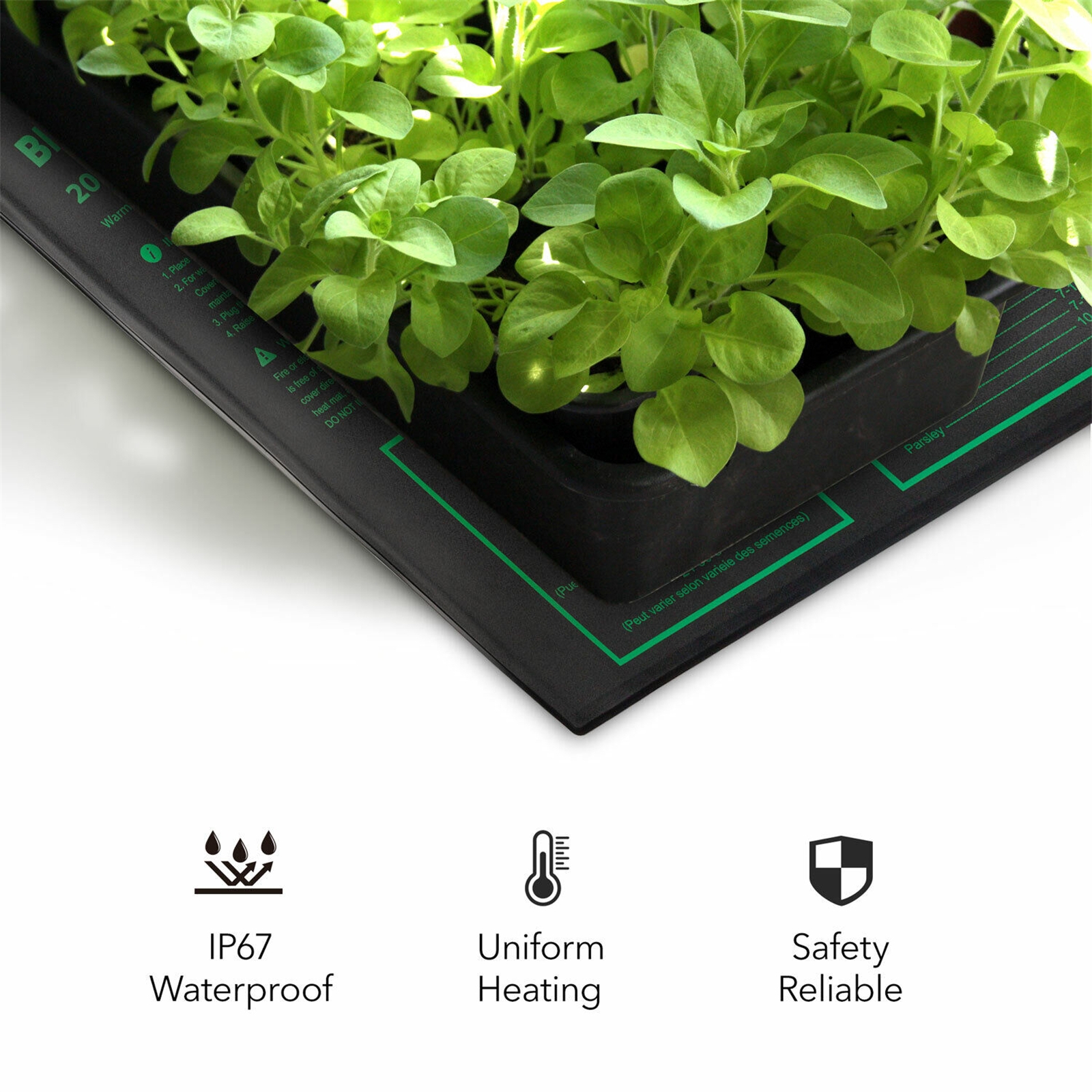 Seedling Heat Mats 10x20.75Inch Waterproof Plant Heating Mats For Seed Starting Germination Hydroponics Brewing US Plug/110v - Image 5