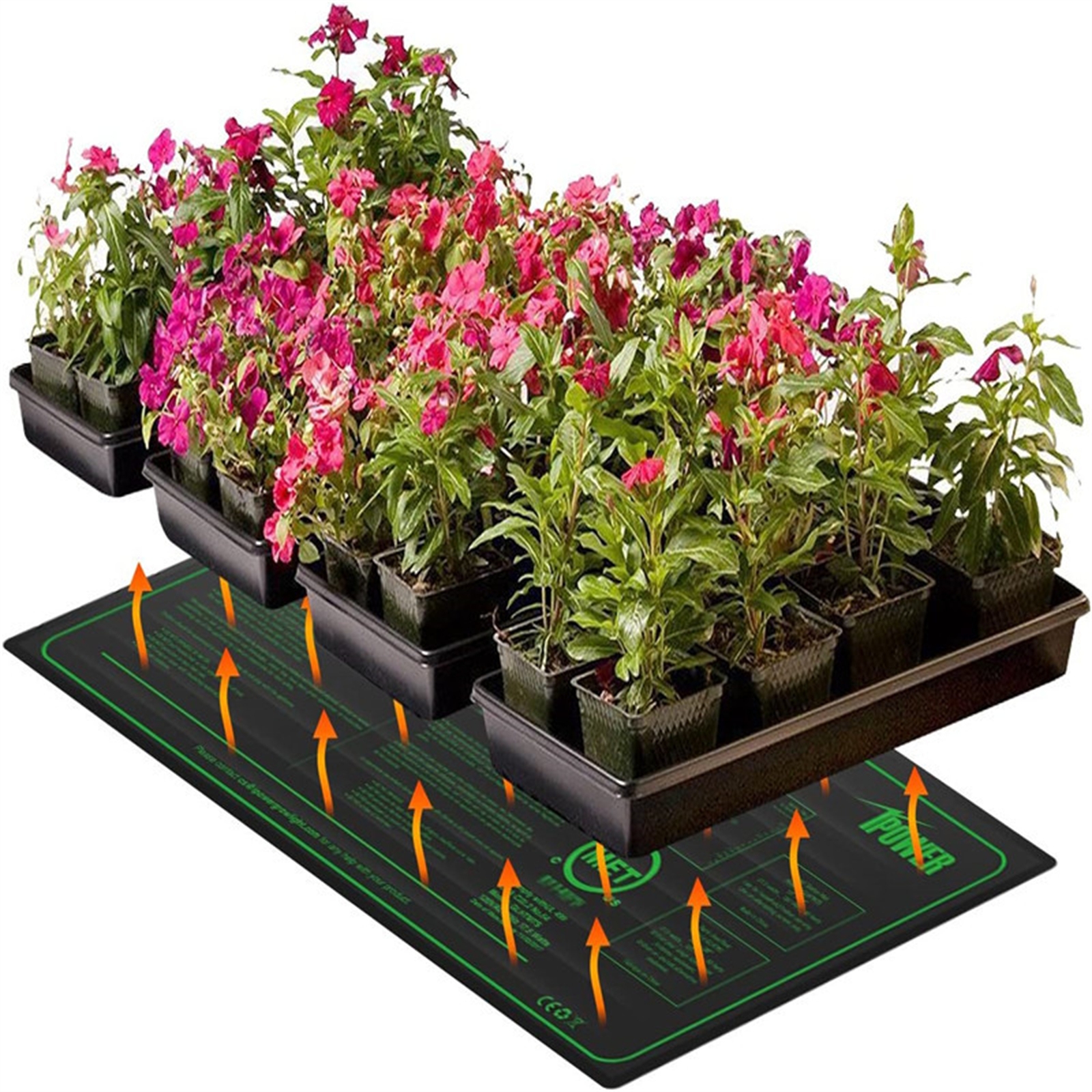 Seedling Heat Mats 10x20.75Inch Waterproof Plant Heating Mats For Seed Starting Germination Hydroponics Brewing US Plug/110v - Image 6