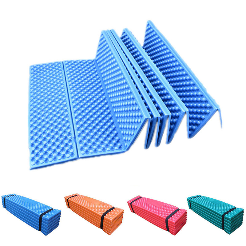 Ultralight Foam Outdoor Camping Mat Easy Folding Beach Tent Sleeping Pad Waterproof Mattress 190 * 57 * 2 cm Orange_190 * 57 * 2CMOrangeDark greenredblue - Image 2