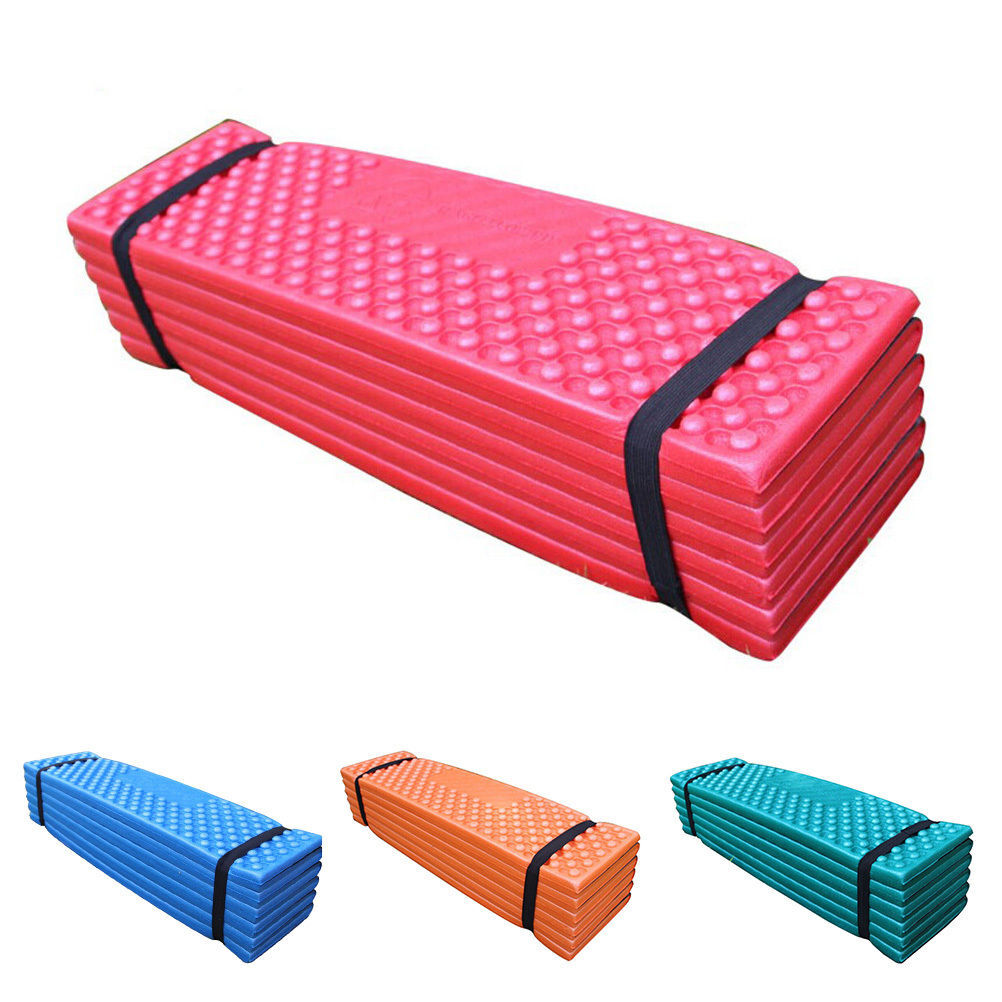 Ultralight Foam Outdoor Camping Mat Easy Folding Beach Tent Sleeping Pad Waterproof Mattress 190 * 57 * 2 cm Orange_190 * 57 * 2CMOrangeDark greenredblue - Image 3