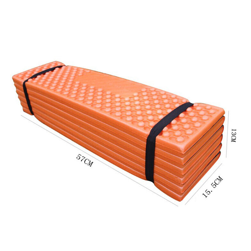 Ultralight Foam Outdoor Camping Mat Easy Folding Beach Tent Sleeping Pad Waterproof Mattress 190 * 57 * 2 cm Orange_190 * 57 * 2CMOrangeDark greenredblue - Image 4